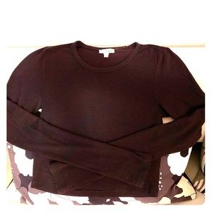 Wilfred FREE long sleeve, thin knit, crop sweater